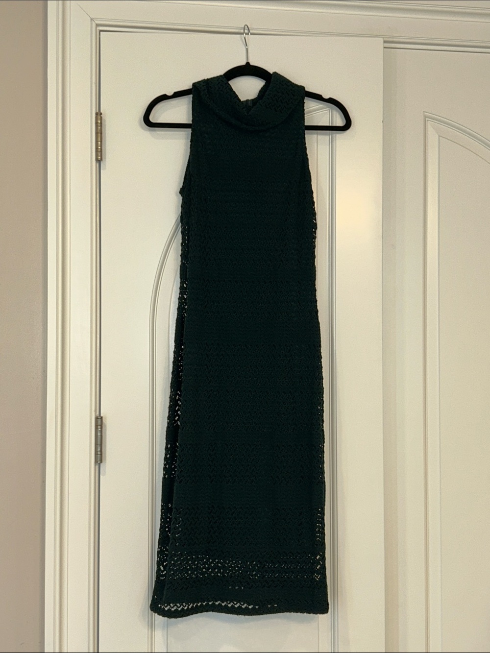 Adrianna Papell Deep Green Lace Dress